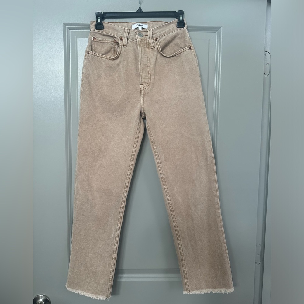 Re/Done 70s Stove pipe high rise Jean